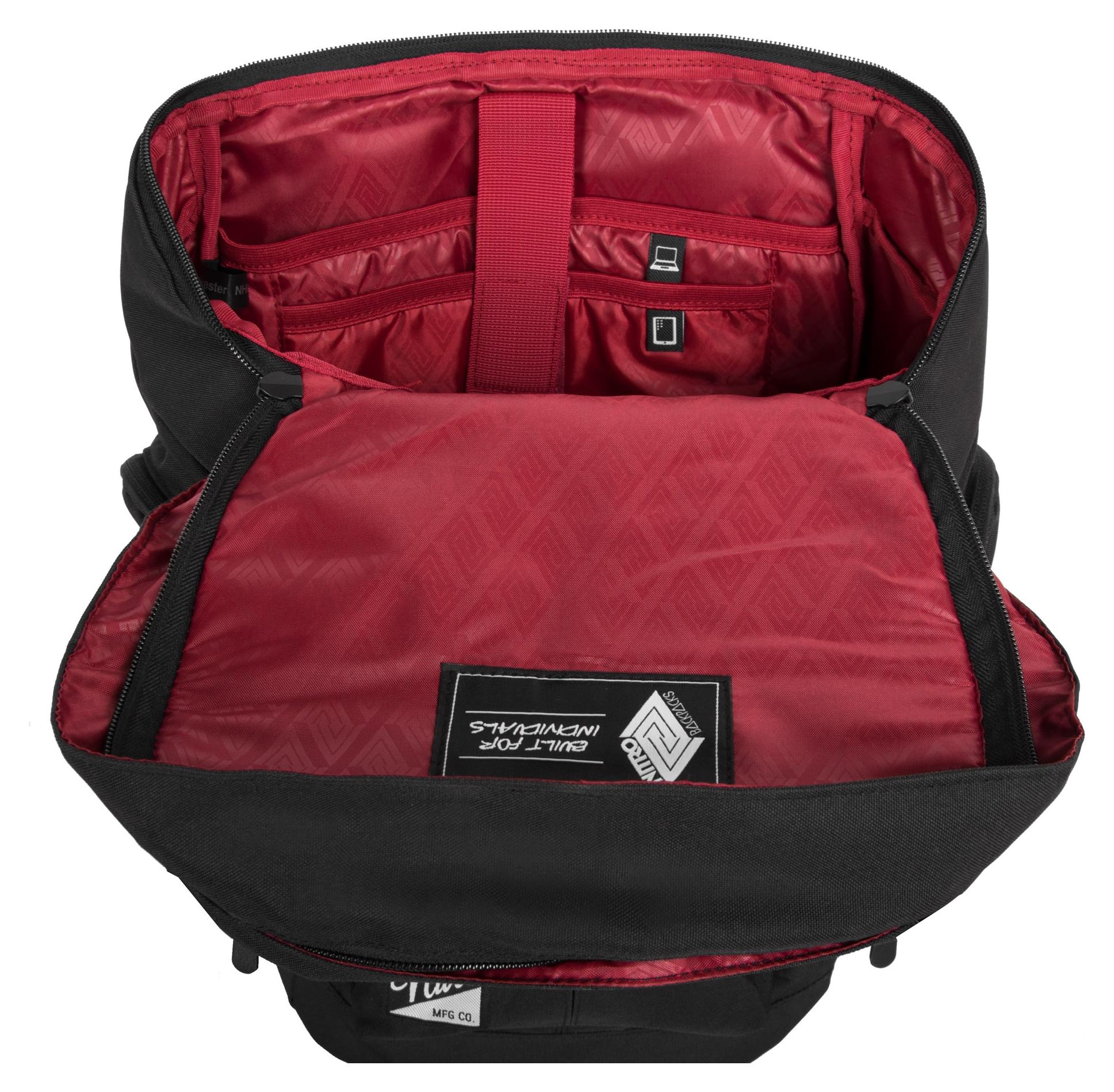 Študentský ruksak Nitro Daypacker True black – Obrázok 5