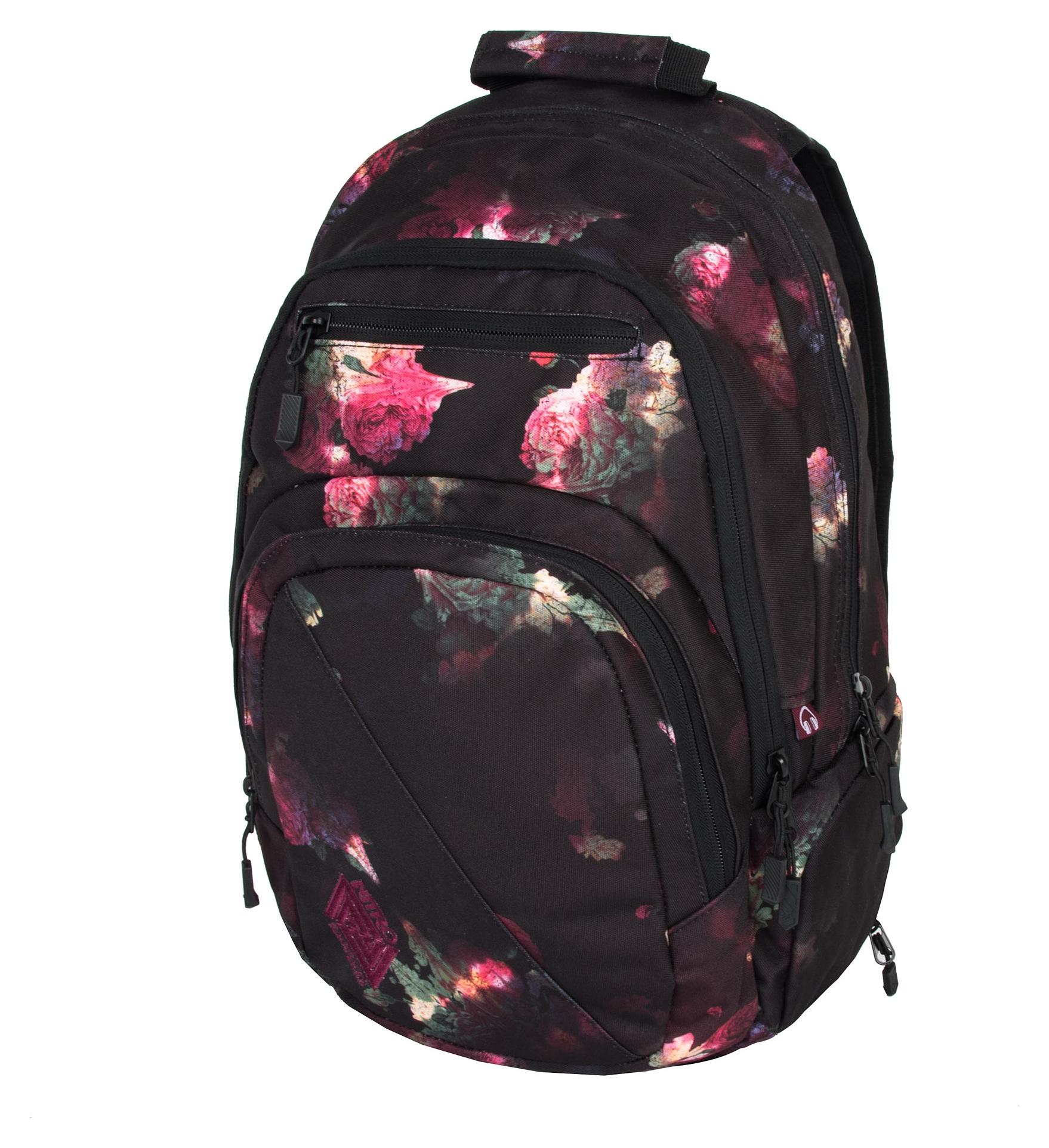 Študentský batoh Nitro Stash 29 Black rose