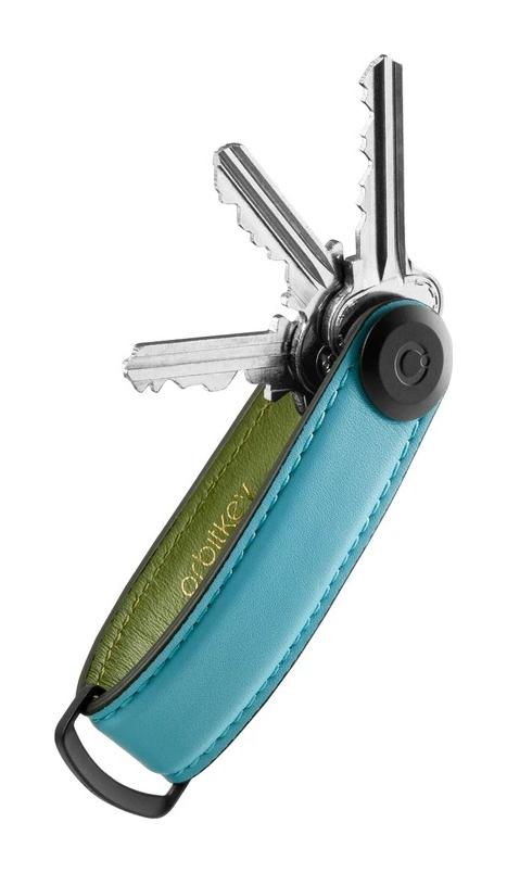 Kľúčenka Orbitkey Leather Sea Foam