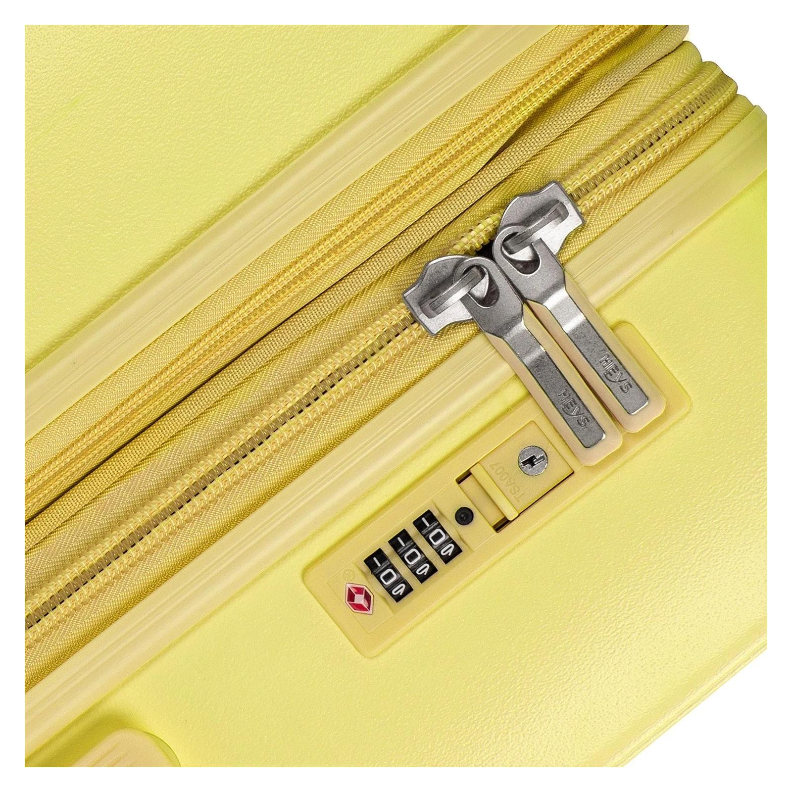 Veľký škrupinový kufor na kolieskach Heys Pastel L Yellow – Obrázok 6