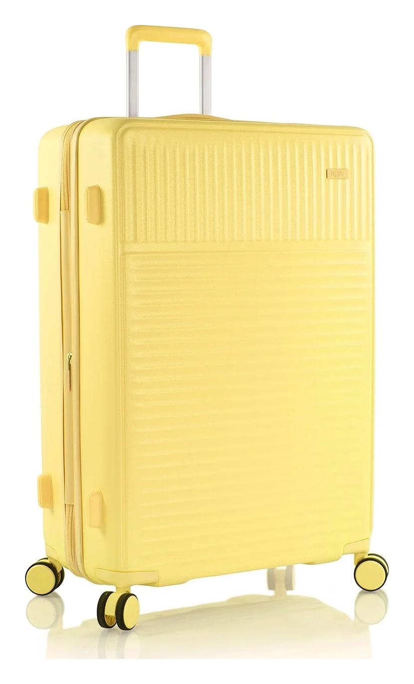 Veľký škrupinový kufor na kolieskach Heys Pastel L Yellow