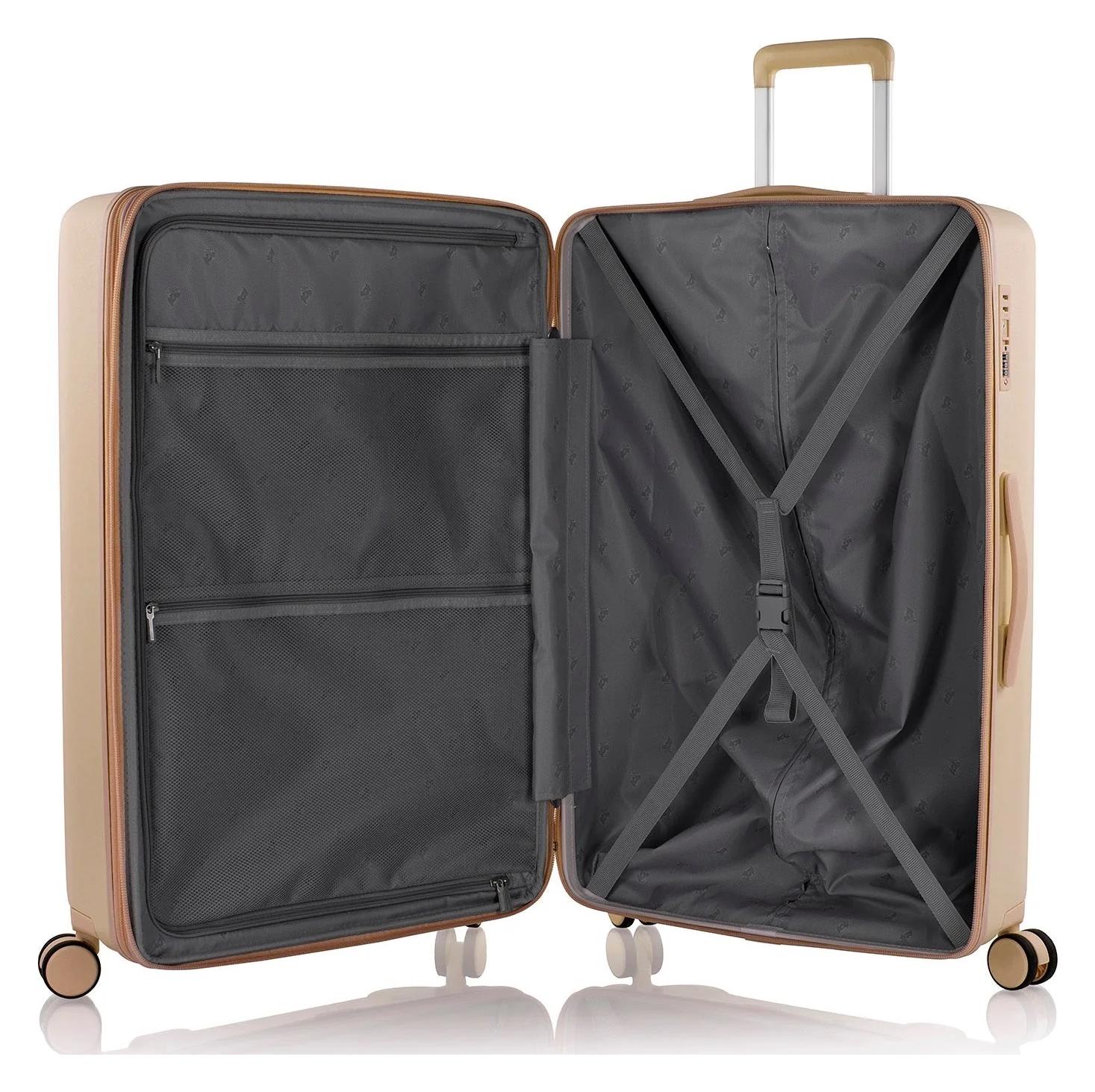 Veľký škrupinový kufor na kolieskach Heys Pastel L Nude – Obrázok 5