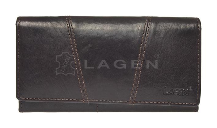Dámska kožená peňaženka Lagen PWL-388/T Dark brown