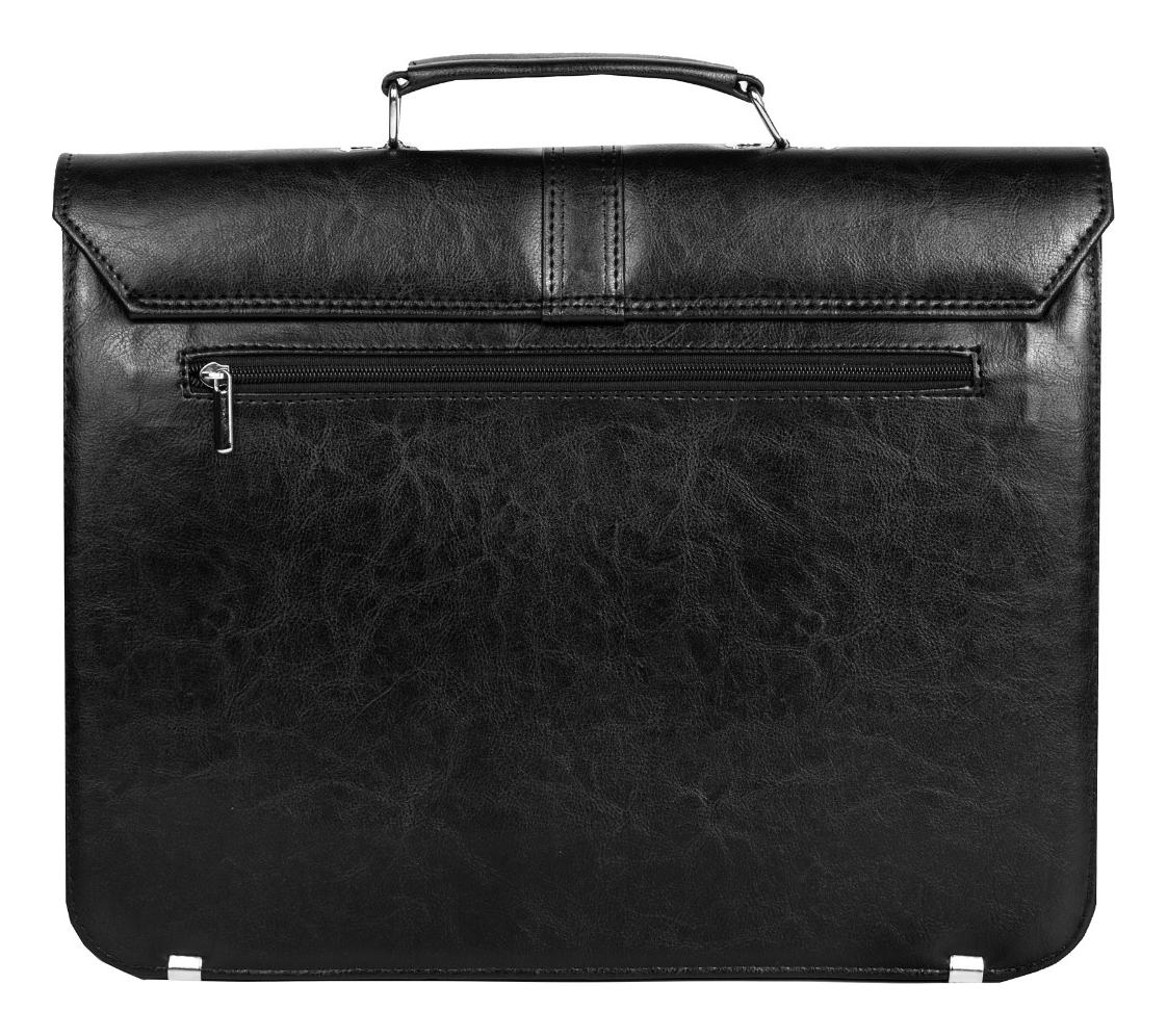 Pánska aktovka REAbags 7173B - čierna/nikel – Obrázok 4