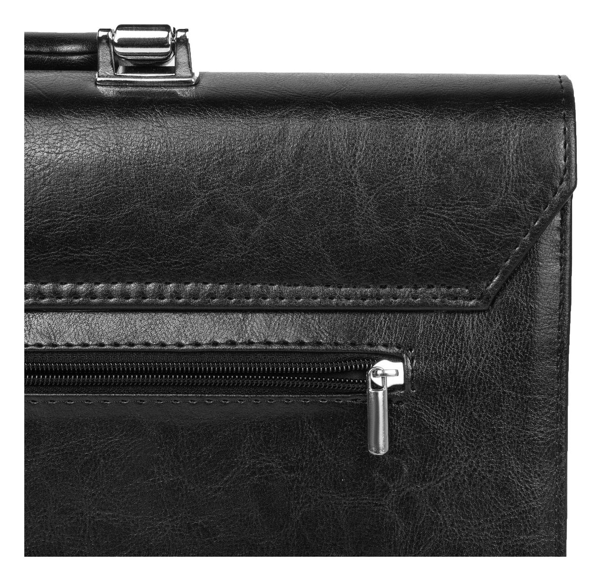 Pánska aktovka REAbags 7253TR - čierna/nikel – Obrázok 4