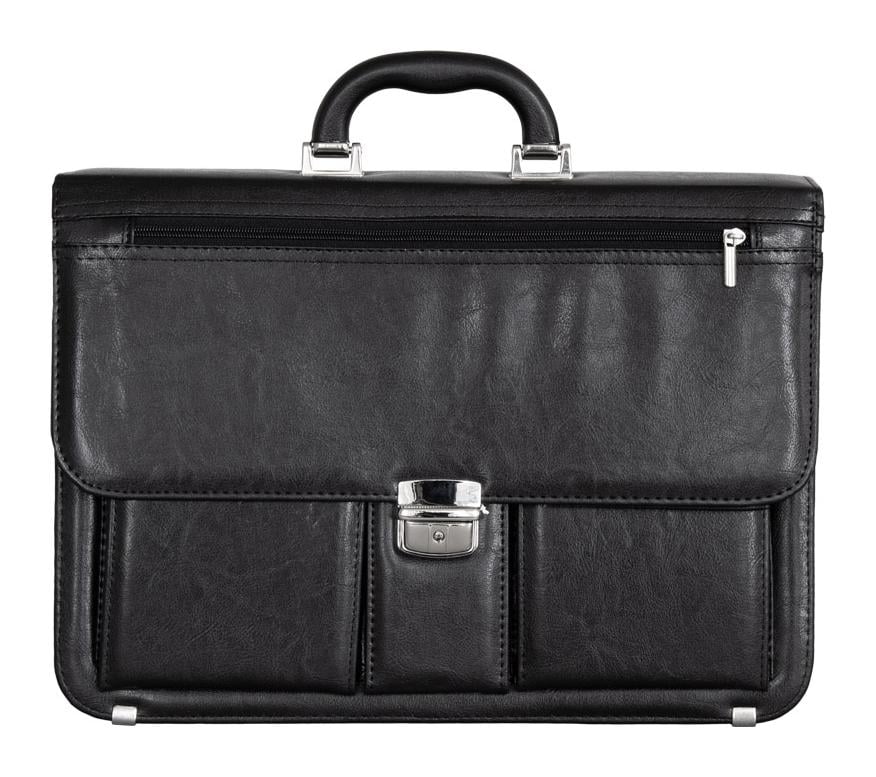 Pánska aktovka REAbags 8001/1-TR Čierna/nikel