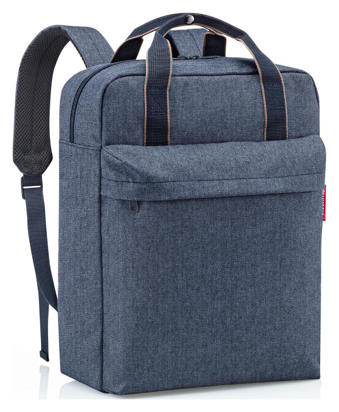 Batoh na notebook Reisenthel Allday Backpack M Herringbone Dark Blue – Obrázok 2