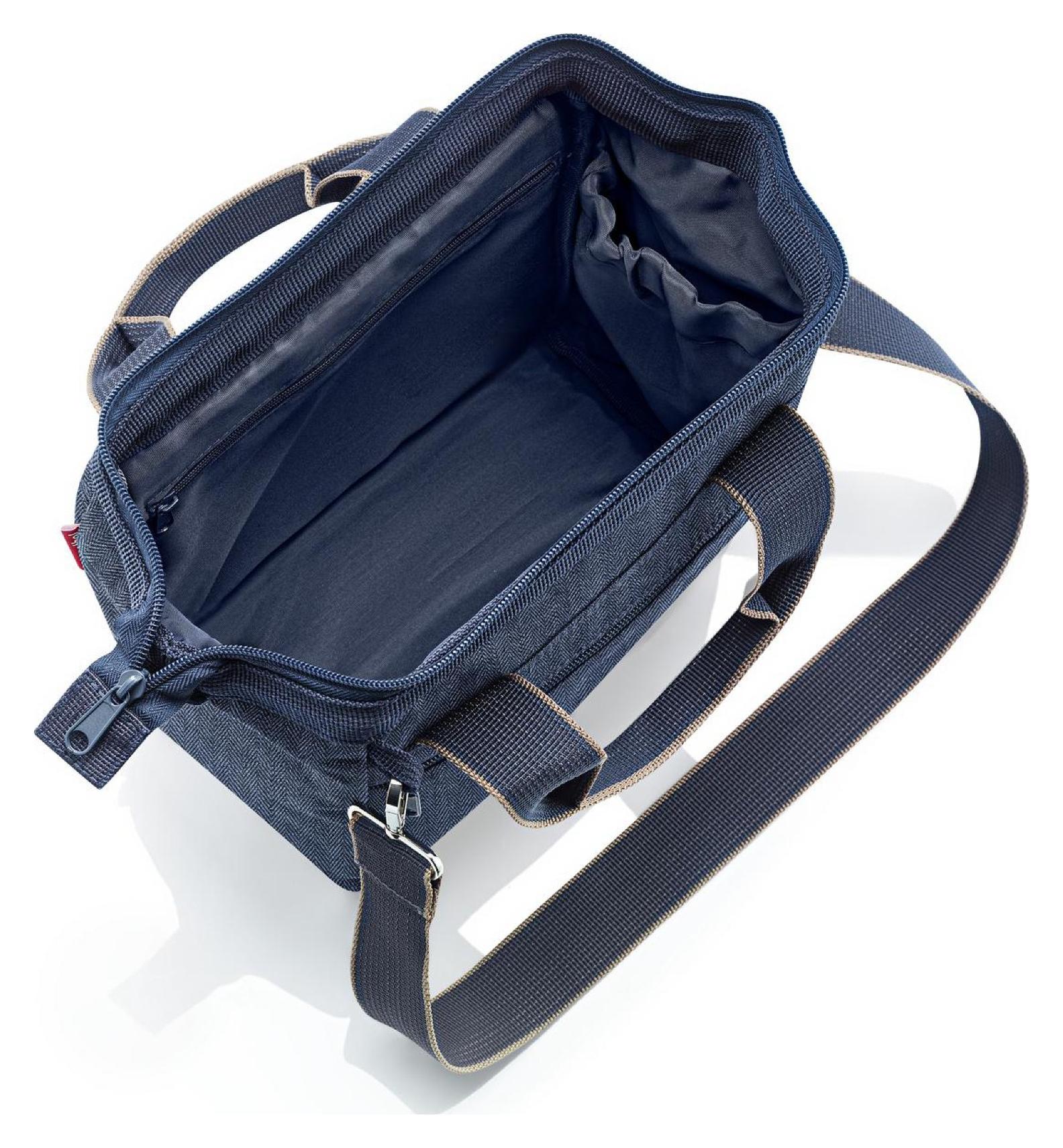 Dámska taška Reisenthel Allrounder Cross Herringbone Dark Blue – Obrázok 3