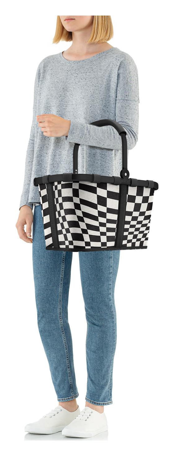 Skladací nákupný košík Reisenthel Carrybag Frame Op-Art – Obrázok 5