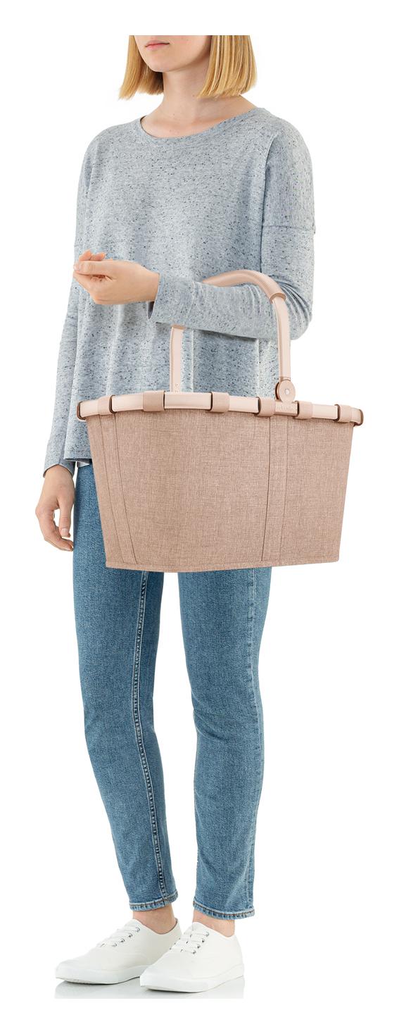 Skladací nákupný košík Reisenthel Carrybag Frame Twist Coffee – Obrázok 4