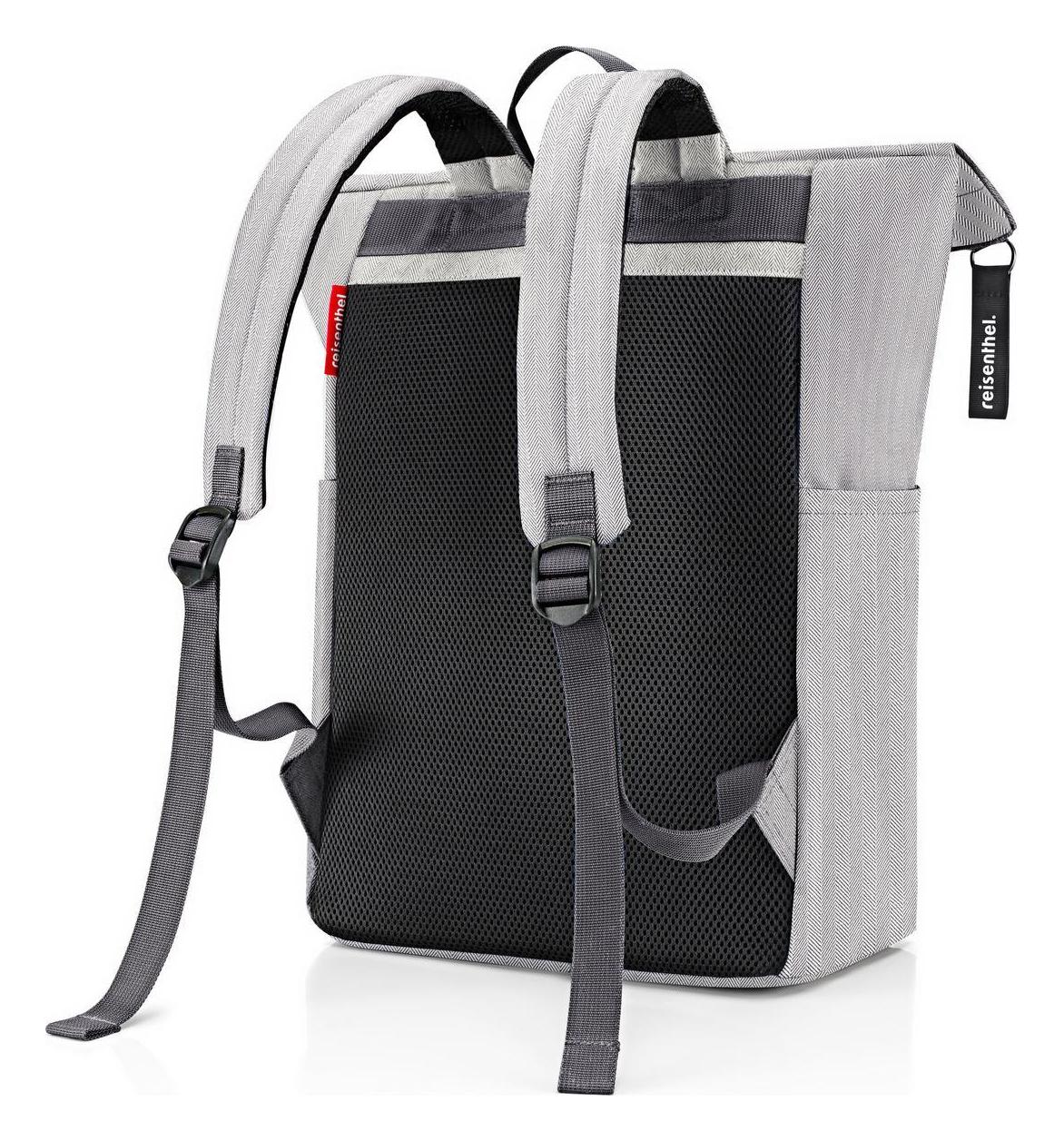 Roll-up batoh Reisenthel Rolltop Backpack Herringbone Grey – Obrázok 3