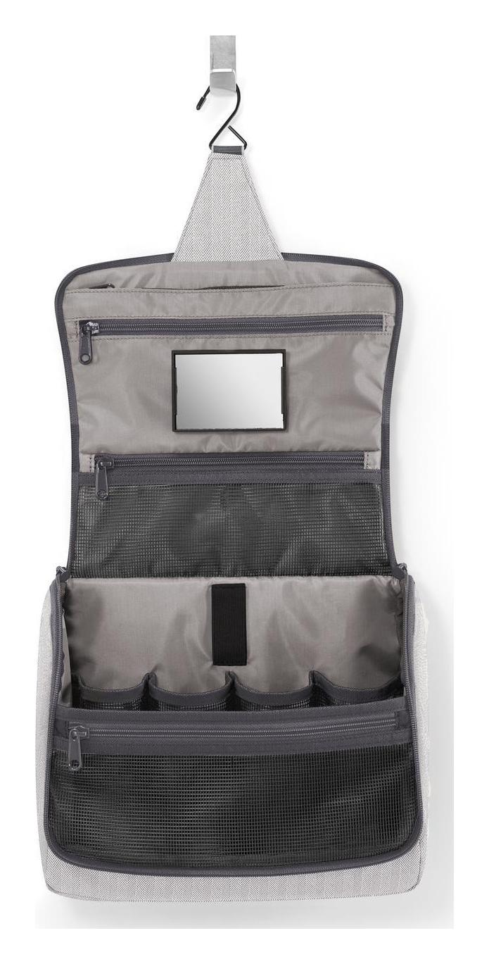 Toaletná taška Reisenthel Toiletbag XL Herringbone Grey – Obrázok 3