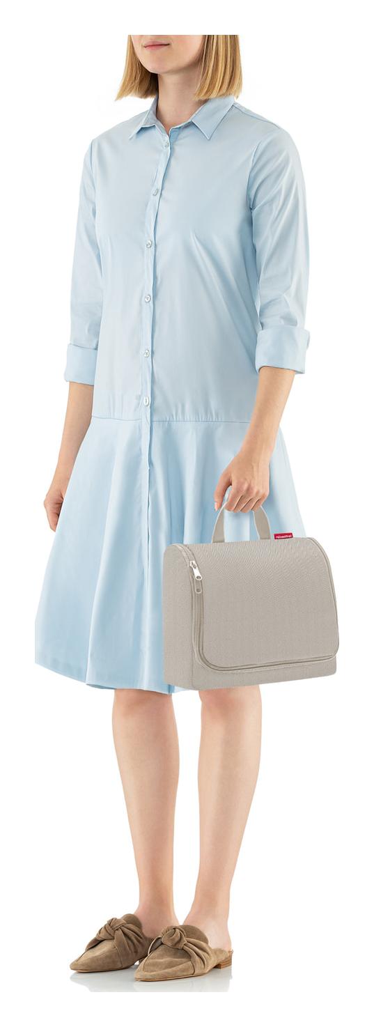 Toaletná taška Reisenthel Toiletbag XL Herringbone Sand – Obrázok 4