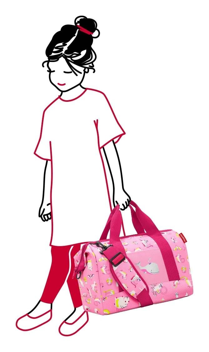 Detská cestovná taška Reisenthel Allrounder M Kids Abc friends pink