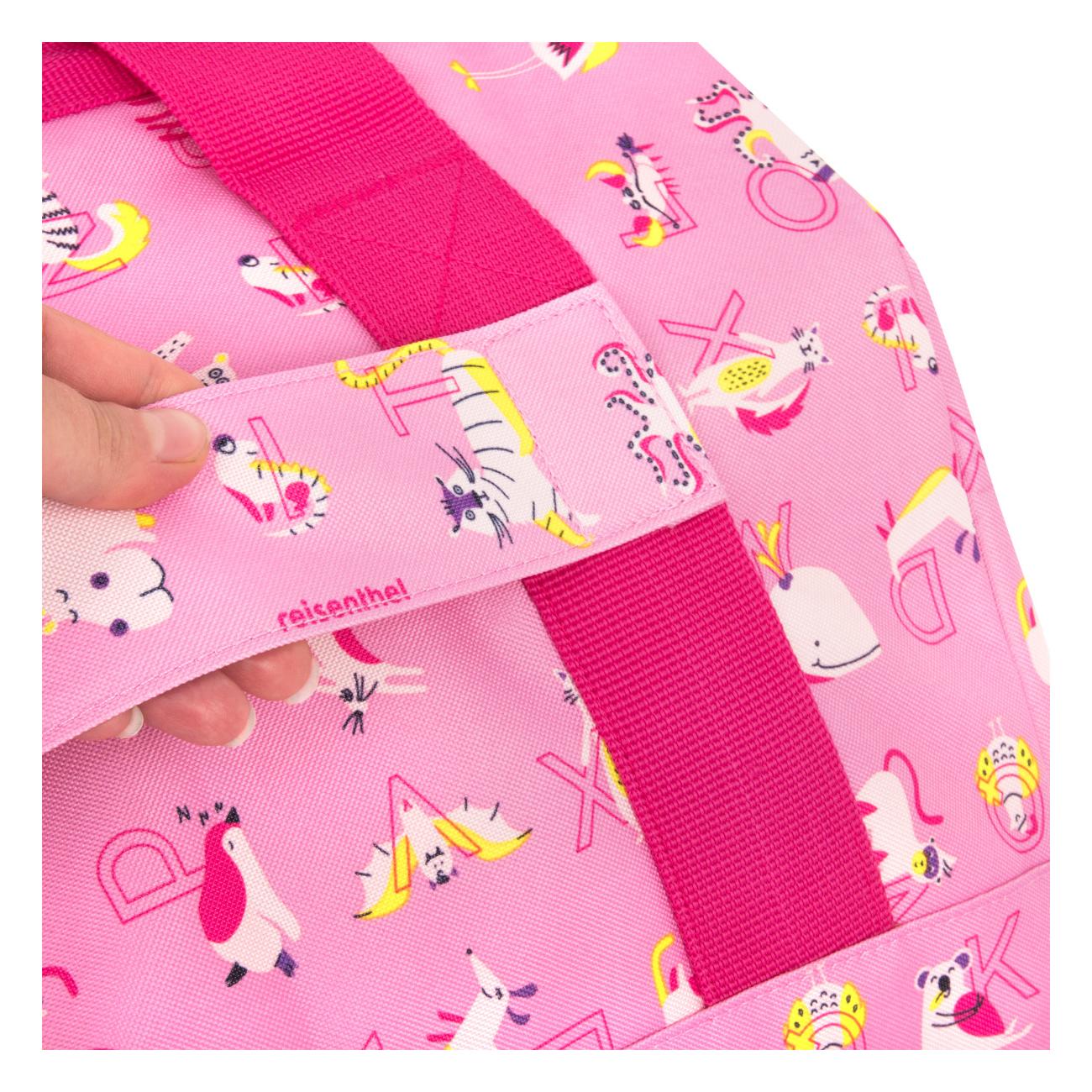 Detská cestovná taška Reisenthel Allrounder M Kids Abc friends pink – Obrázok 5