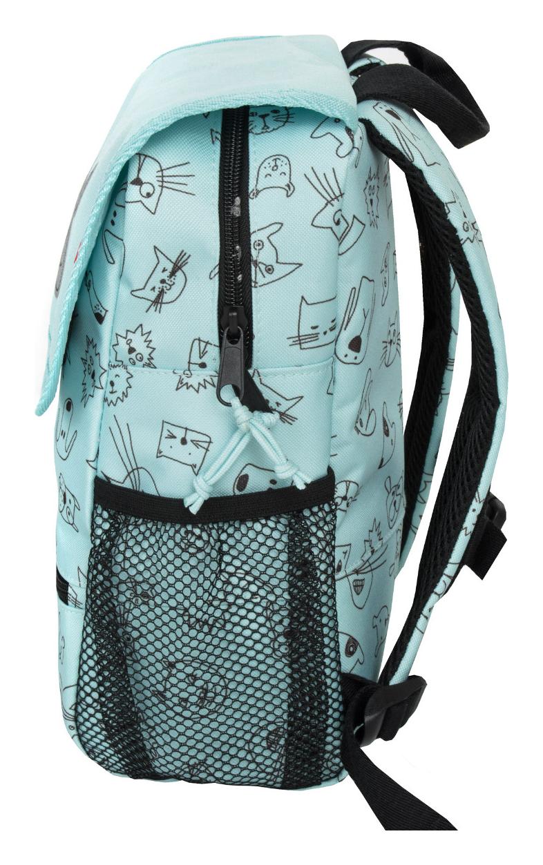 Detský batoh Reisenthel Backpack Kids Cats and dogs mint – Obrázok 5