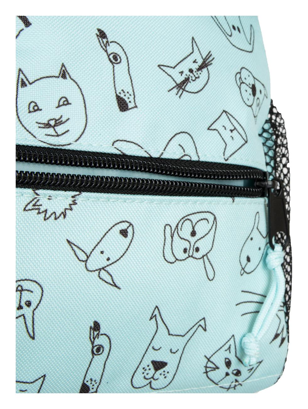 Detský batoh Reisenthel Backpack Kids Cats and dogs mint – Obrázok 6
