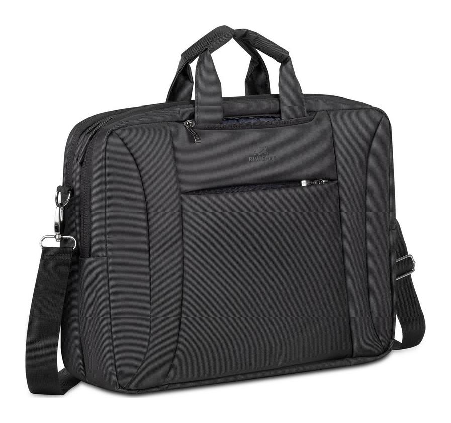 Pánska taška na notebook Riva Case Central 8290 Black charcoal