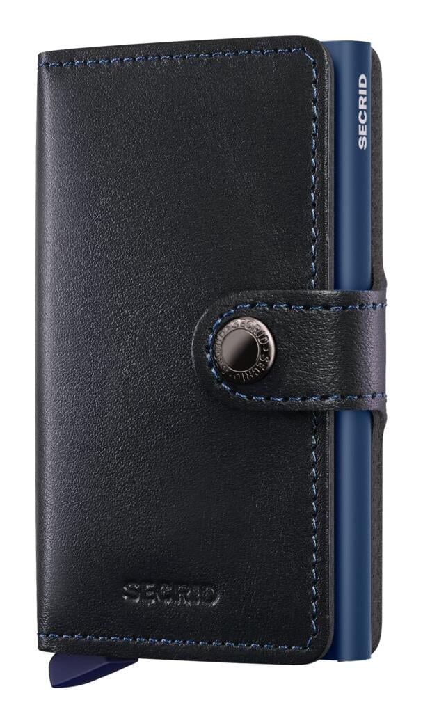 Kožená mini peňaženka Secrid Miniwallet Original Black-Navy