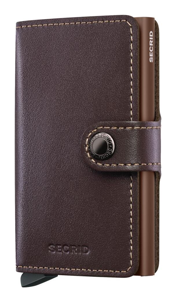 Kožená mini peňaženka Secrid Miniwallet Original Chocolate