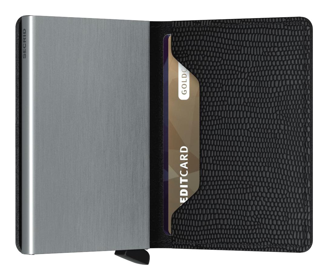 Kožená mini peňaženka Secrid Slimwallet Rango Black (obrázok 4)