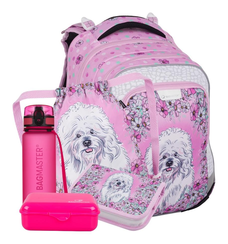 Veľký školský set Bagmaster LUMI 24 G Set L Dog Veľký školský set Bagmaster LUMI 24 G Set L Dog
