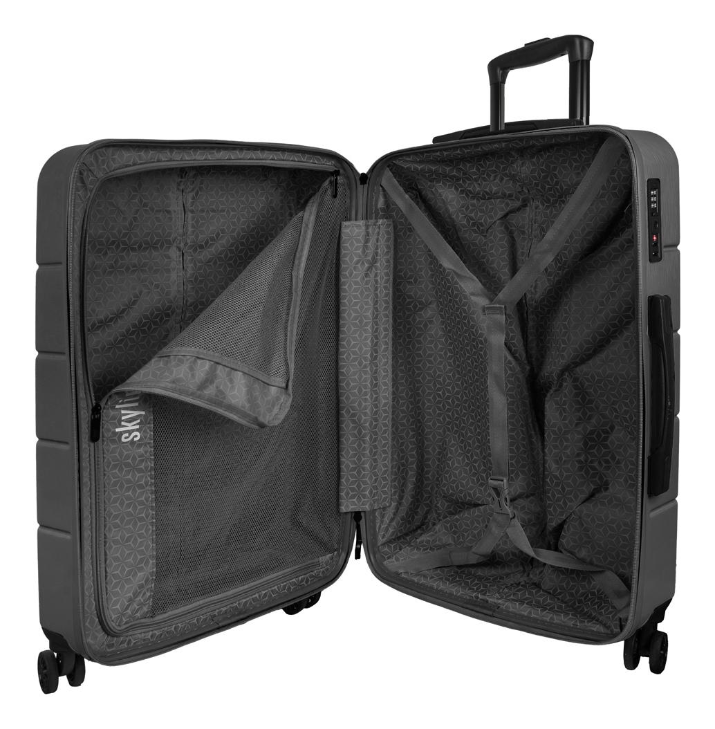 Veľký škrupinový kufor Skyline Goomera 4w L Anthracite – Obrázok 5