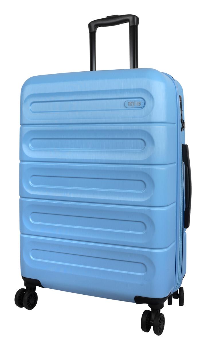 Stredný škrupinový kufor Skyline Goomera 4w M Blue