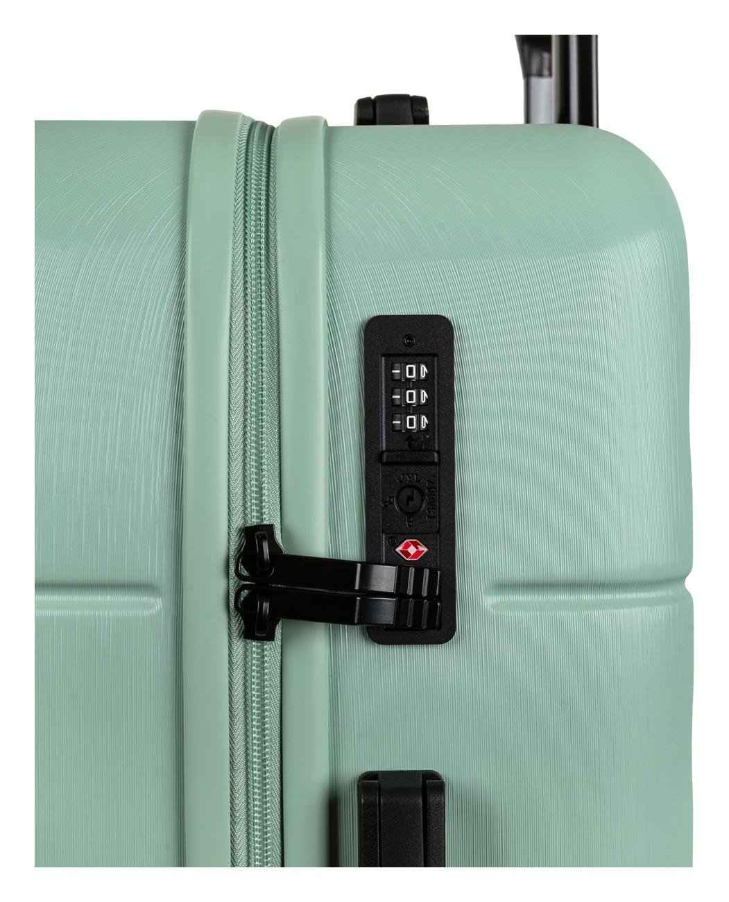 Stredný škrupinový kufor Skyline Goomera 4w M Green – Obrázok 6