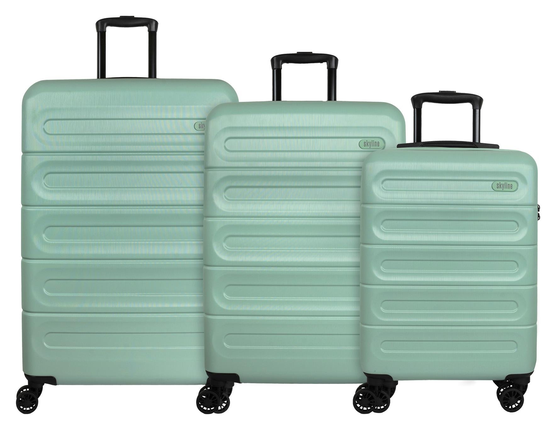 Sada cestovných kufrov Skyline Goomera S,M,L Green