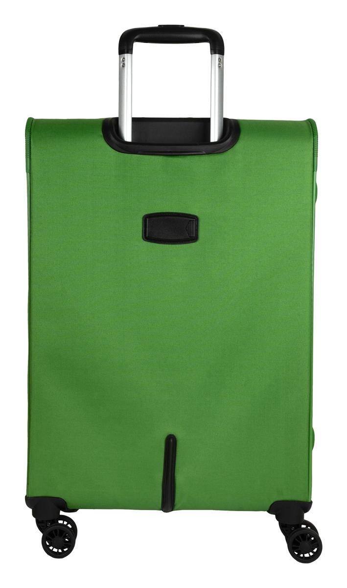 Stredný textilný kufor na kolieskach Skyline Orlando 4w M Green – Obrázok 3