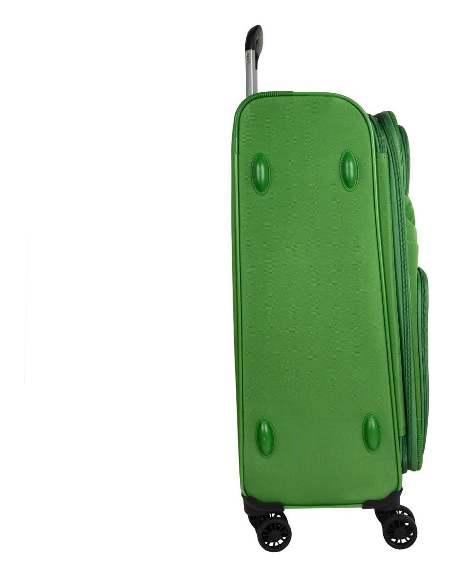 Stredný textilný kufor na kolieskach Skyline Orlando 4w M Green – Obrázok 4