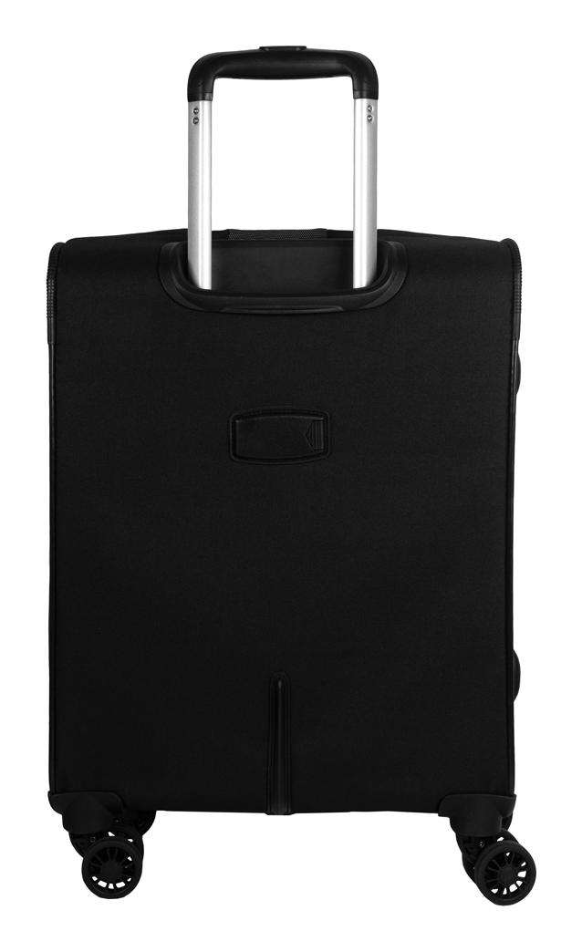 Malý textilný kufor Skyline Orlando 4w S Black – Obrázok 3