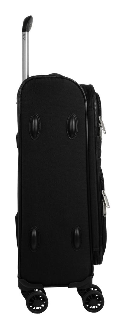 Malý textilný kufor Skyline Orlando 4w S Black – Obrázok 4