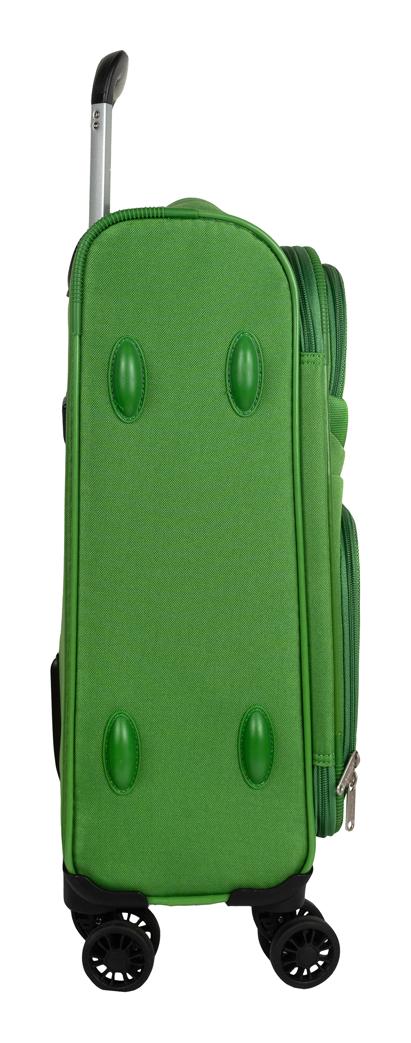 Malý textilný kufor Skyline Orlando 4w S Green – Obrázok 4