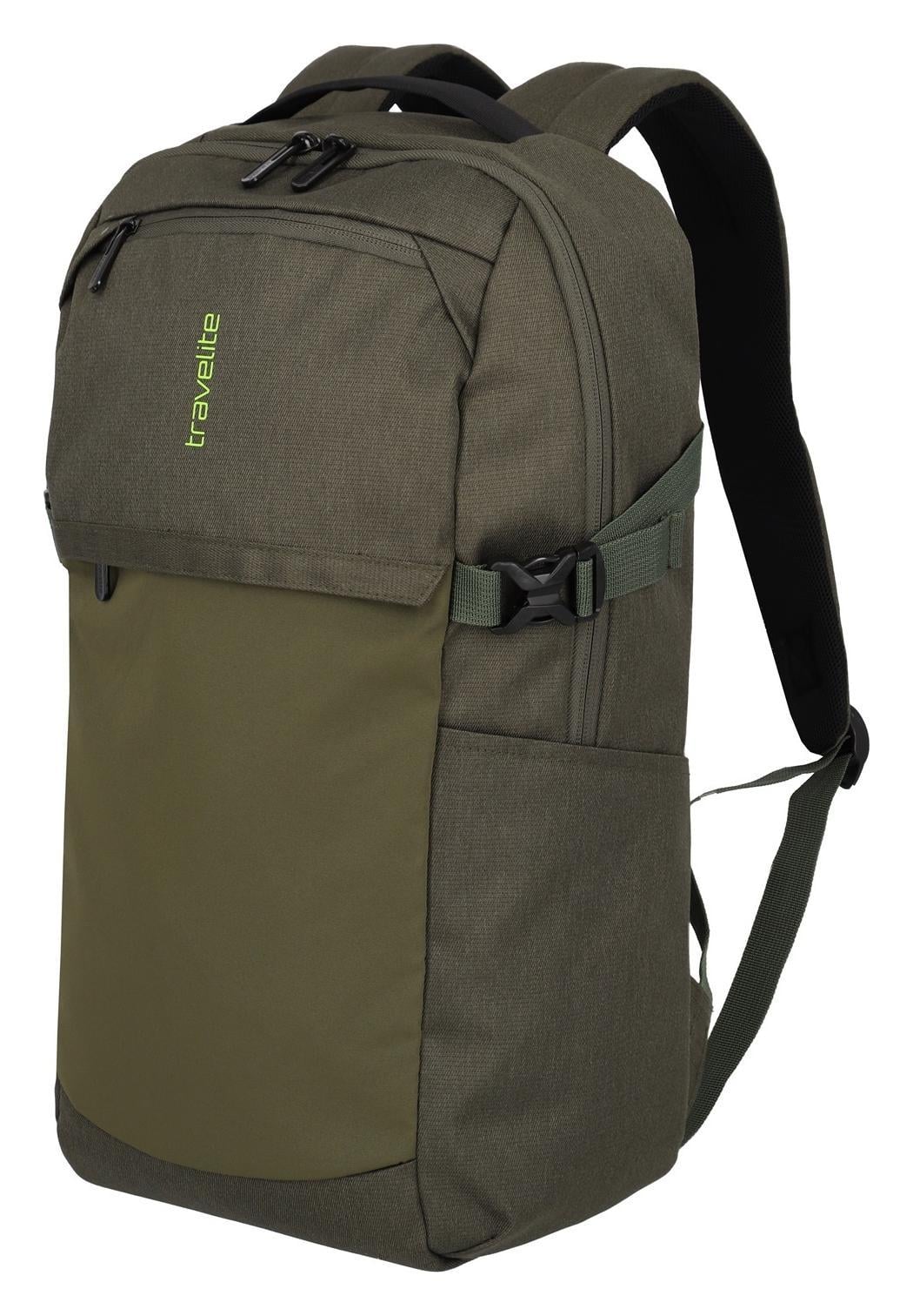Batoh na notebook Travelite Pathway Backpack Allround Olive – Obrázok 2