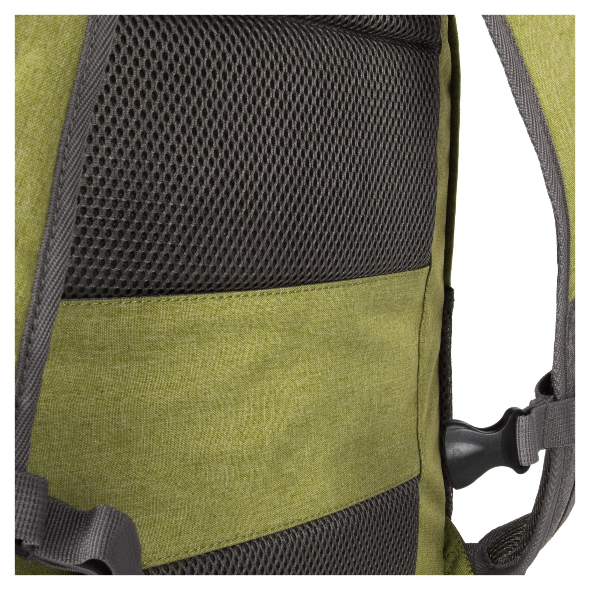 Batoh na notebook Travelite Basics Backpack Melange Green/grey