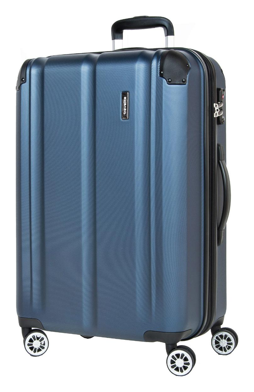 Stredný škrupinový kufor Travelite City 4w M Navy – Obrázok 4