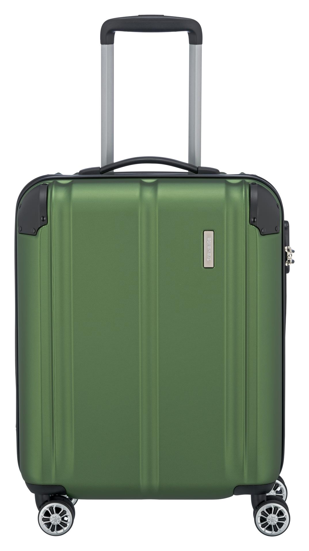 Kufor do lietadla 55x40x20 Travelite City S Expandable Green Kufor do lietadla 55x40x20 Travelite City S Expandable Green