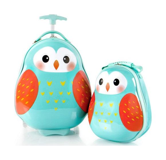 Heys Travel Tots Lightweight Kids Owl – súprava batoha a kufra Heys Travel Tots Lightweight Kids Owl – súprava batoha a kufra