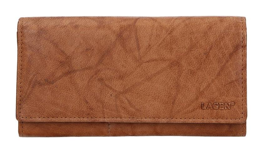 Dámska kožená peňaženka Lagen V-102 Light brown