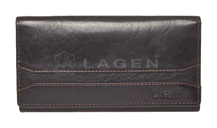 Dámska kožená peňaženka Lagen W-2025/T Black