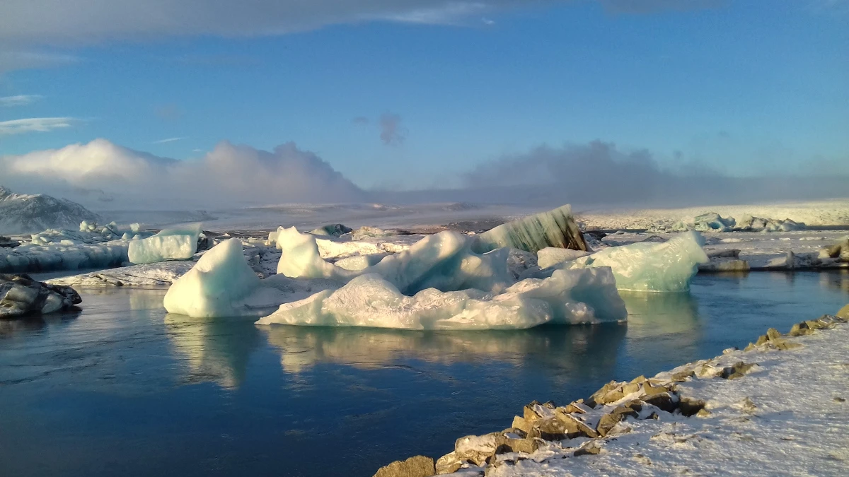 Lagúna Jökulsárlón - Island