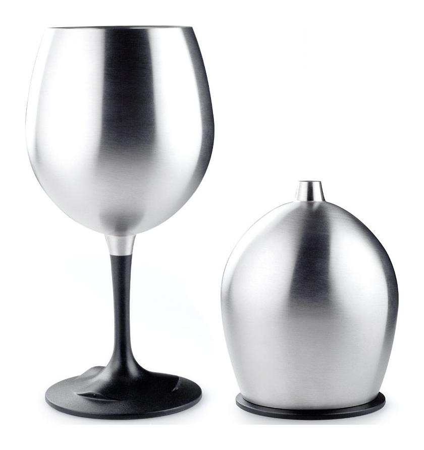GSI Outdoors Glacier Stainless Nesting Red Wine Glass
